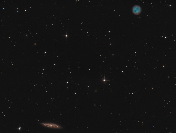 M98 and M108 - Galaxy in Ursa Major and the Owl Nebula