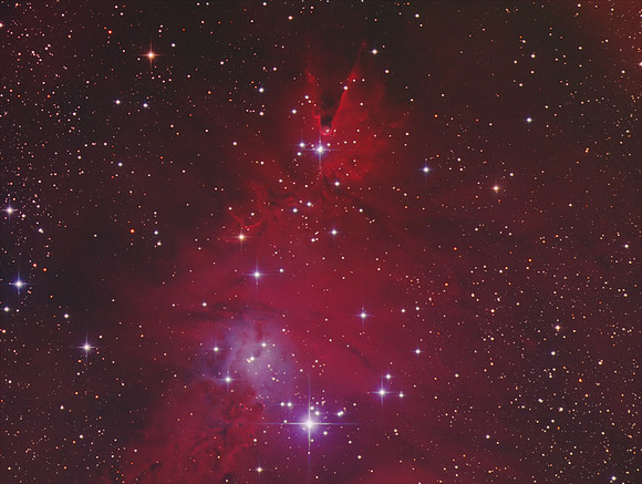 NGC2264 - Christmas Tree Cluster and Cone Nebula